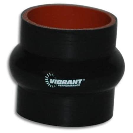 Vibrant 4 Ply Reinforced Silicone Sleeve Connector- Black V32-2734